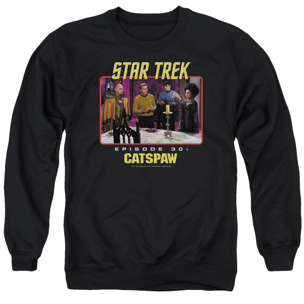 Star Trek Original Cat's Paw Men's Crewneck Sweatshirt Men's Crewneck Sweatshirt Star Trek   