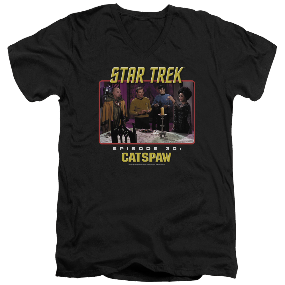 Star Trek Original Cats Paw Men's V-Neck T-Shirt Men's V-Neck T-Shirt Star Trek   