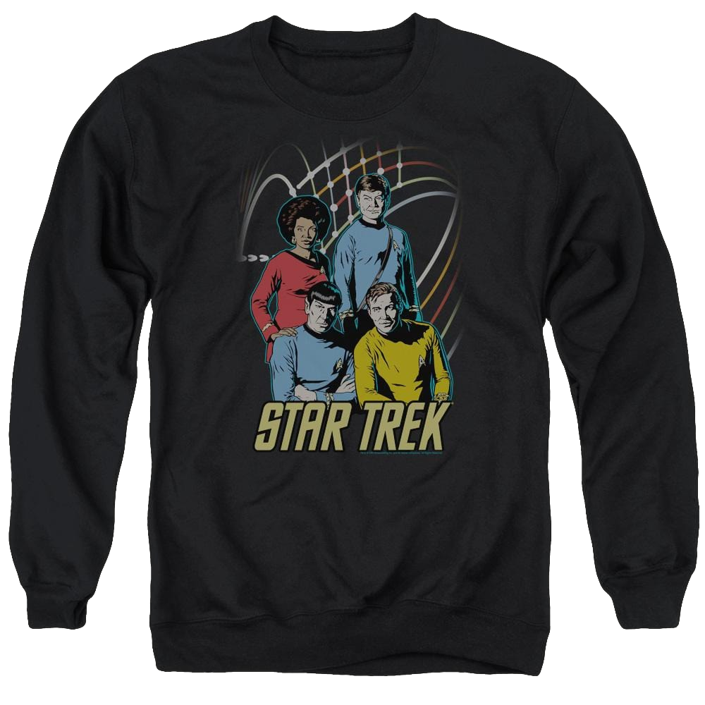 Star Trek Warp Factor 4 Men's Crewneck Sweatshirt Men's Crewneck Sweatshirt Star Trek   