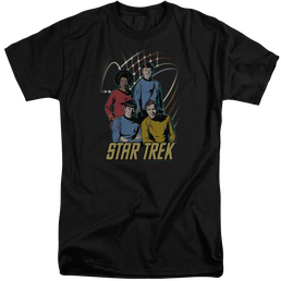 Star Trek Warp Factor 4 Men's Tall Fit T-Shirt Men's Tall Fit T-Shirt Star Trek   