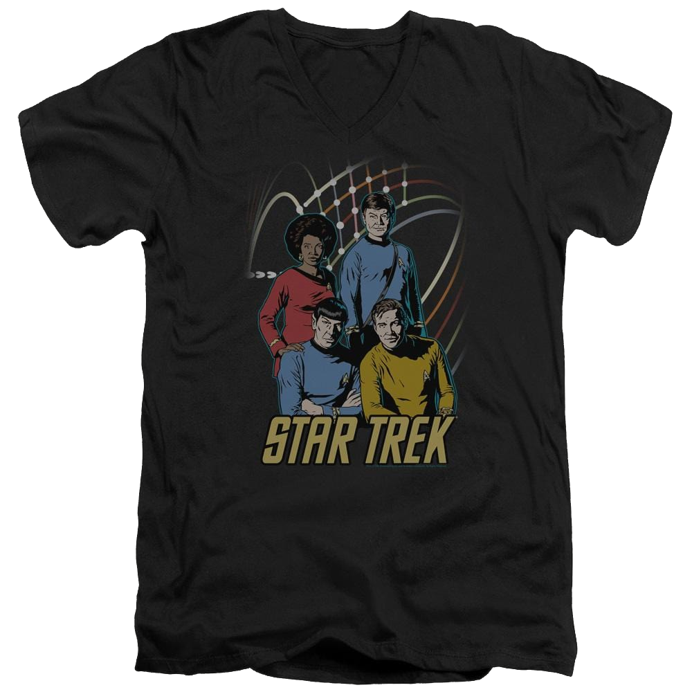 Star Trek Warp Factor 4 Men's V-Neck T-Shirt Men's V-Neck T-Shirt Star Trek   