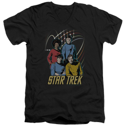 Star Trek Warp Factor 4 Men's V-Neck T-Shirt Men's V-Neck T-Shirt Star Trek   