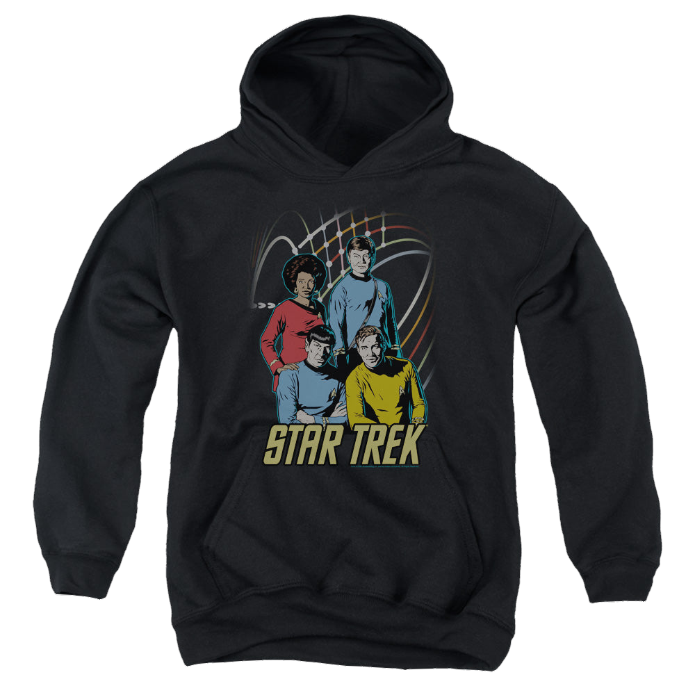 Star Trek The Original Series Warp Factor 4 - Youth Hoodie Youth Hoodie (Ages 8-12) Star Trek   