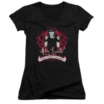 NCIS Goth Crime Fighter - Juniors V-Neck T-Shirt Juniors V-Neck T-Shirt NCIS   