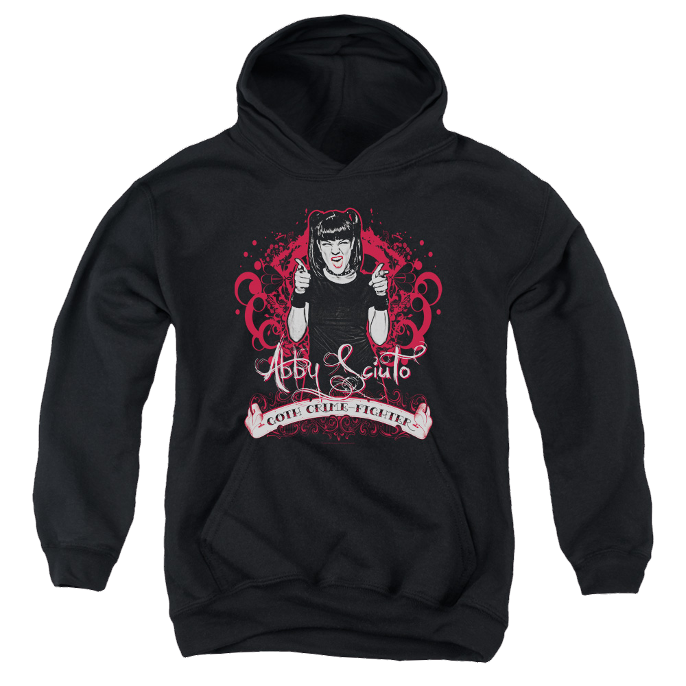 NCIS Goth Crime Fighter - Youth Hoodie Youth Hoodie (Ages 8-12) NCIS   