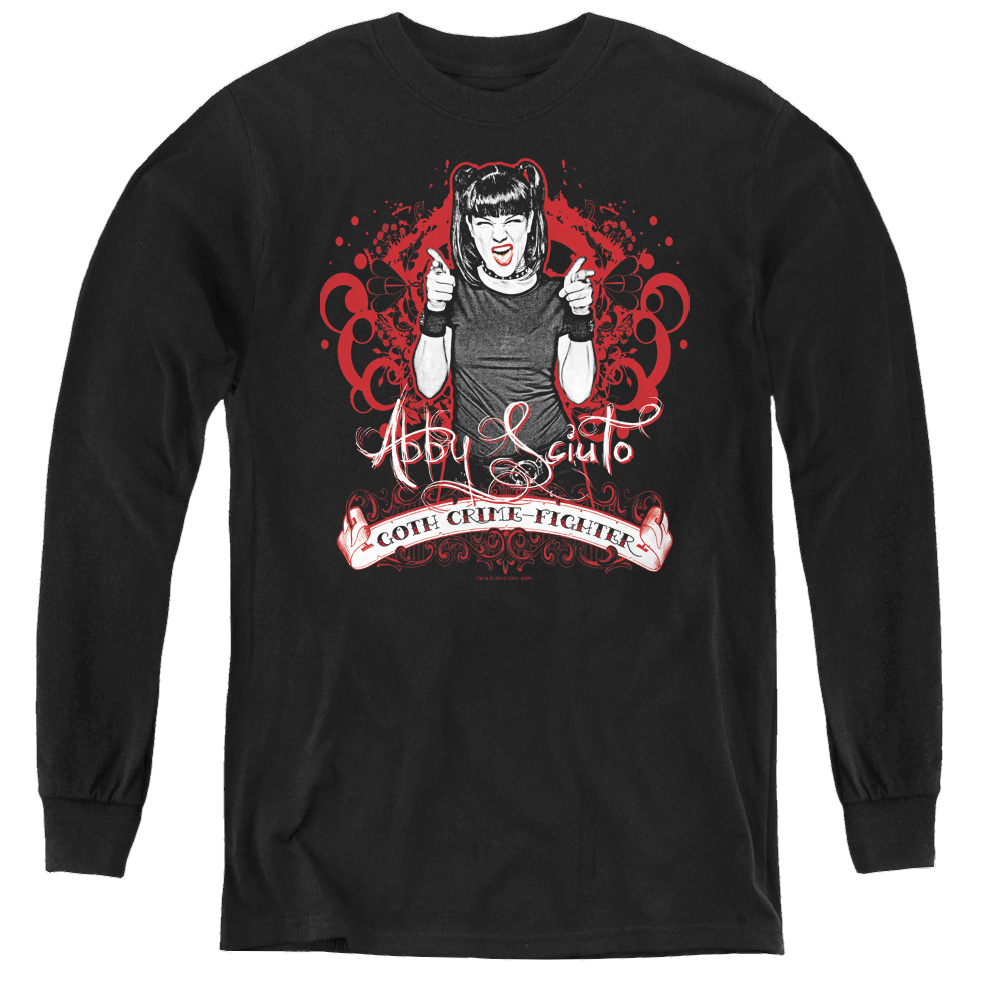 Ncis Goth Crime Fighter - Youth Long Sleeve T-Shirt Youth Long Sleeve T-Shirt NCIS   