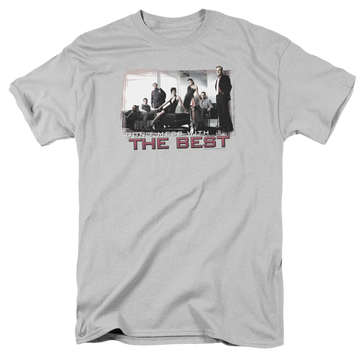 Silver men's regular fit t-shirt with NCIS The Best graphic