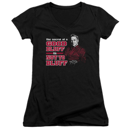 NCIS No Bluffing - Juniors V-Neck T-Shirt Juniors V-Neck T-Shirt NCIS   
