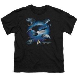 Star Trek The Original Series Starfleet Vessels - Youth T-Shirt Youth T-Shirt (Ages 8-12) Star Trek   