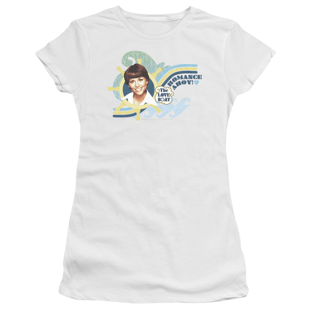 Love Boat, The Romance Ahoy - Juniors T-Shirt Juniors T-Shirt The Love Boat   