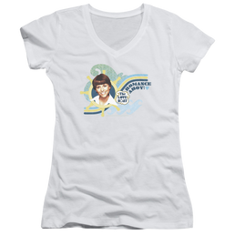 Love Boat, The Romance Ahoy - Juniors V-Neck T-Shirt Juniors V-Neck T-Shirt The Love Boat   