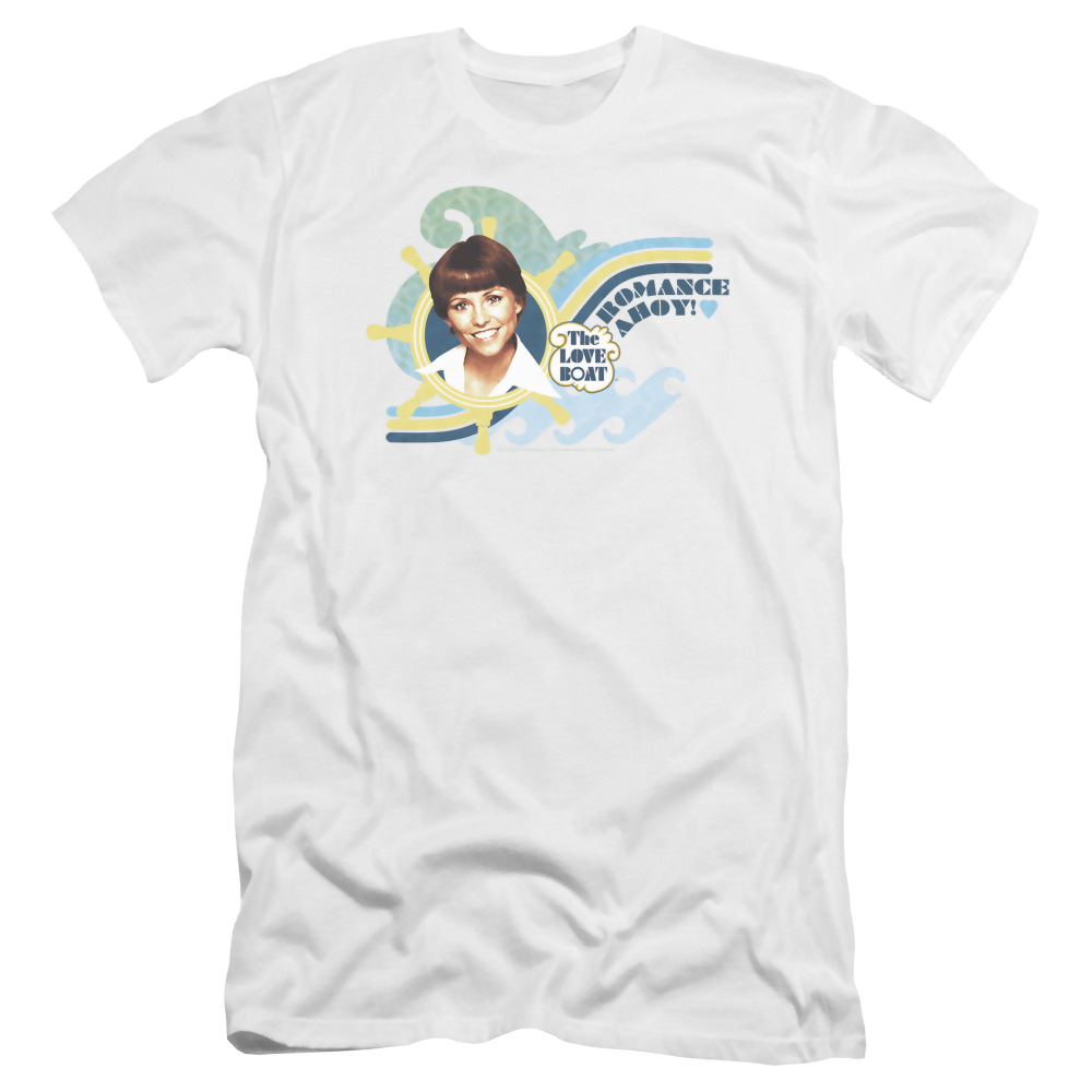 Love Boat, The Romance Ahoy - Men's Premium Slim Fit T-Shirt Men's Premium Slim Fit T-Shirt The Love Boat   