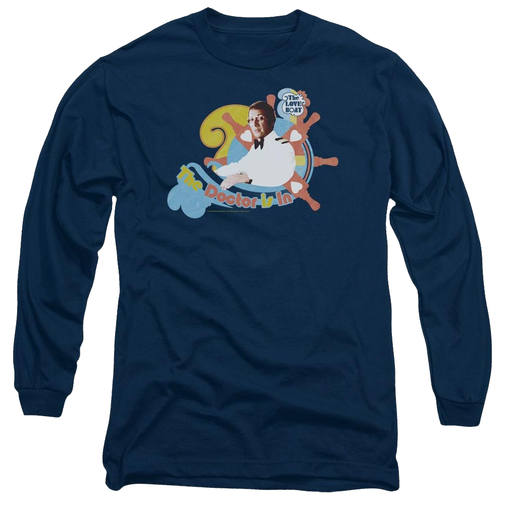 Love Boat, The The Doctor Is In - Men's Long Sleeve T-Shirt Men's Long Sleeve T-Shirt The Love Boat   