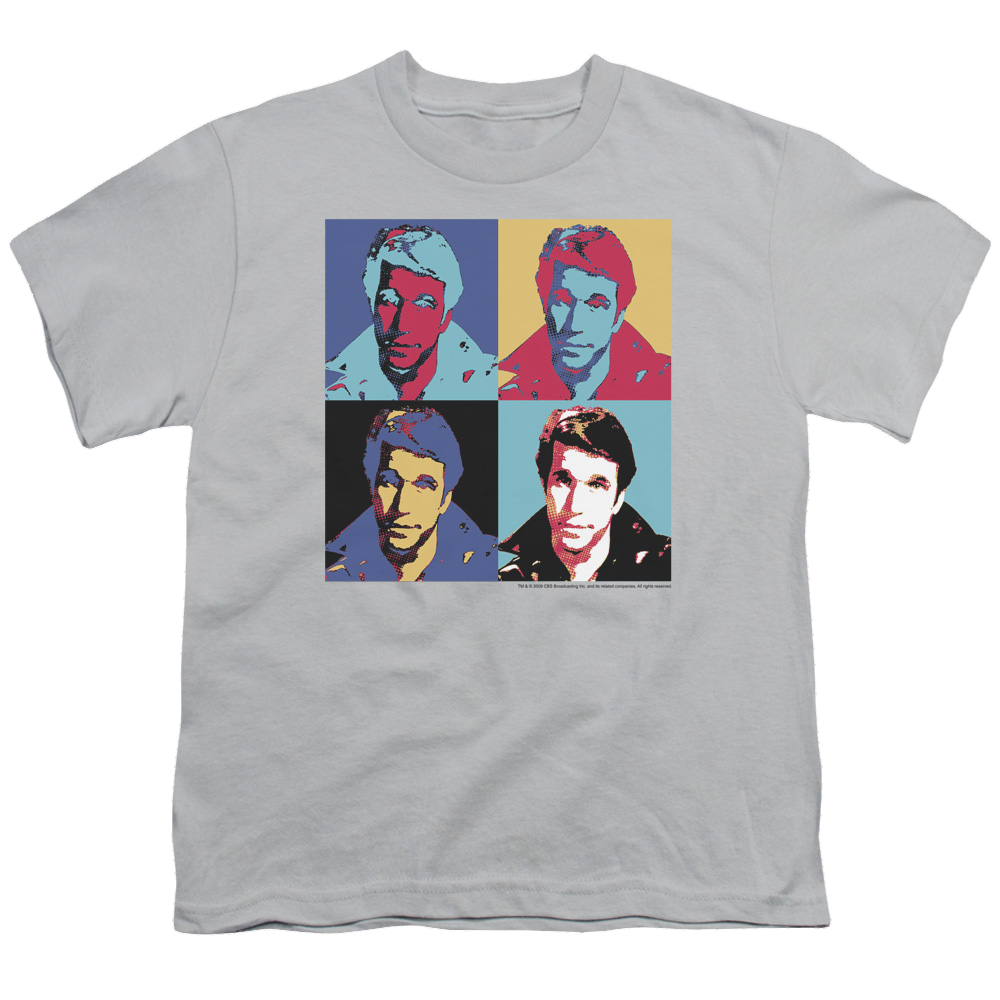 Happy Days Fonz Pop Youth T-Shirt (Ages 8-12) Youth T-Shirt (Ages 8-12) Happy Days   