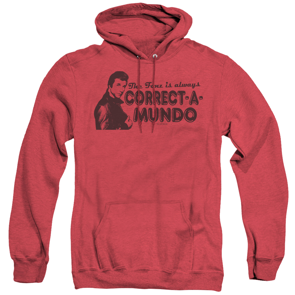 Happy Days Correct A Mundo - Heather Pullover Hoodie Heather Pullover Hoodie Happy Days   