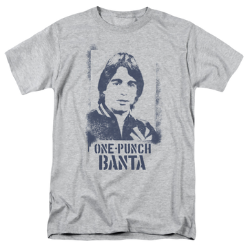 Athletic heather men's regular fit t-shirt with Taxi One Punch Banta graphic