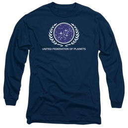 Star Trek United Federation Logo Men's Long Sleeve T-Shirt Men's Long Sleeve T-Shirt Star Trek   