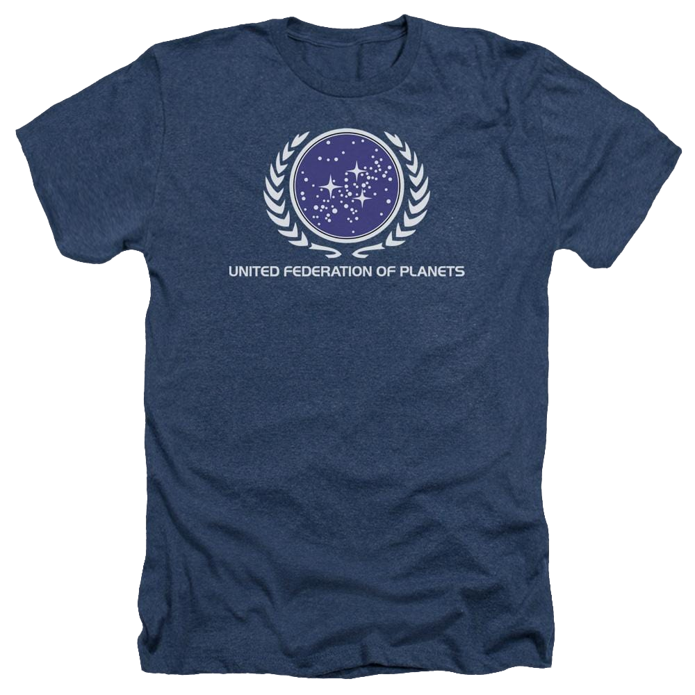 Star Trek United Federation Logo Men's Heather T-Shirt Men's Heather T-Shirt Star Trek   
