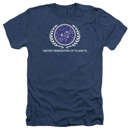 Star Trek United Federation Logo Men's Heather T-Shirt Men's Heather T-Shirt Star Trek   