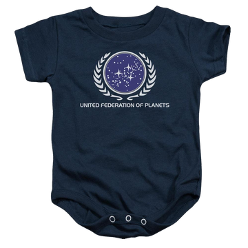 Star Trek United Federation Logo Baby Bodysuit Baby Bodysuit Star Trek   