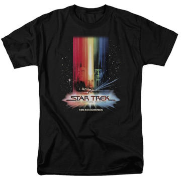 Black men's regular fit t-shirt with Star Trek Motion Picture Poster graphic