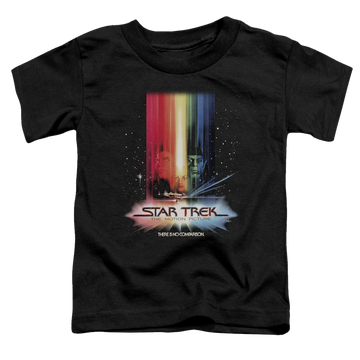 Black toddler t-shirt with Star Trek Motion Picture Poster graphic