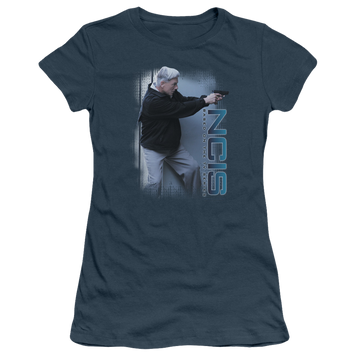 Indigo juniors t-shirt with NCIS Drop It graphic