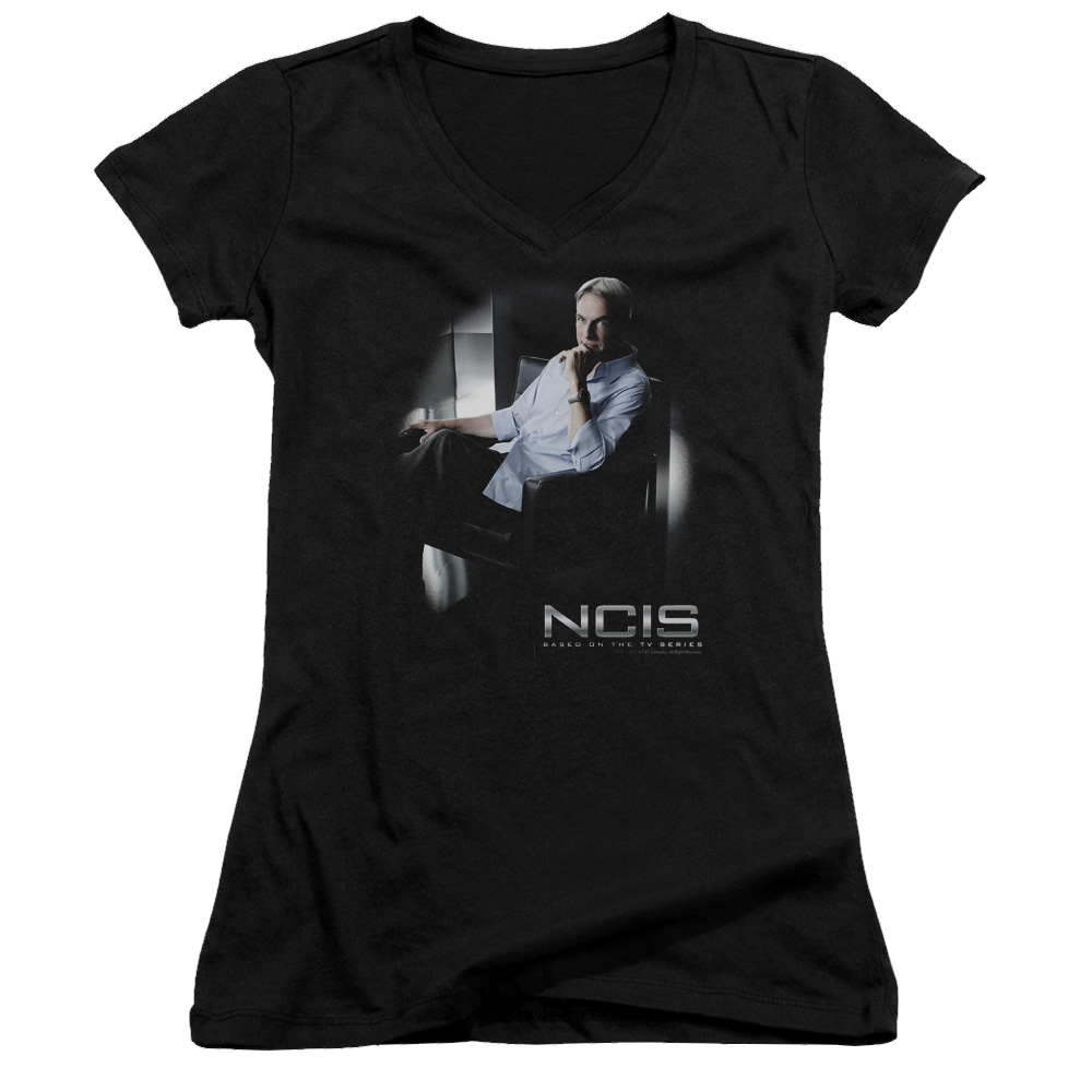 NCIS Gibbs Ponders - Juniors V-Neck T-Shirt Juniors V-Neck T-Shirt NCIS   