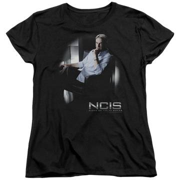 Black women's t-shirt with NCIS Gibbs Ponders graphic