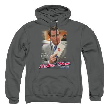 Charcoal pullover hoodie with NCIS Ladies Man graphic