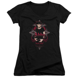 NCIS Abby Gothic - Juniors V-Neck T-Shirt Juniors V-Neck T-Shirt NCIS   