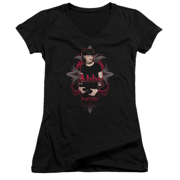 NCIS Abby Gothic - Juniors V-Neck T-Shirt Juniors V-Neck T-Shirt NCIS   