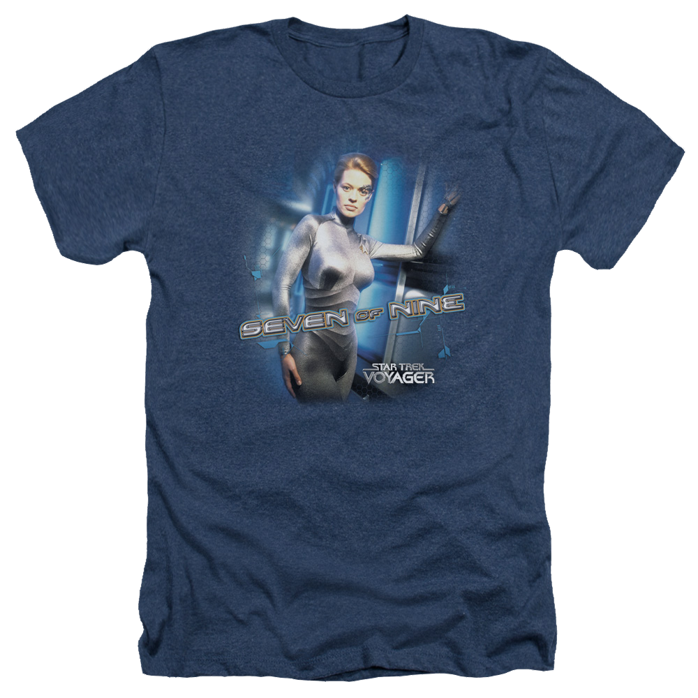 Star Trek Seven Of Nine Men's Heather T-Shirt Men's Heather T-Shirt Star Trek   