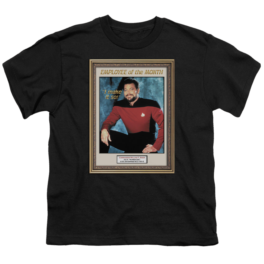 Star Trek The Next Generation Employee Of Month - Youth T-Shirt Youth T-Shirt (Ages 8-12) Star Trek   