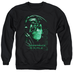 Star Trek Resistance Is Futile Men's Crewneck Sweatshirt Men's Crewneck Sweatshirt Star Trek   
