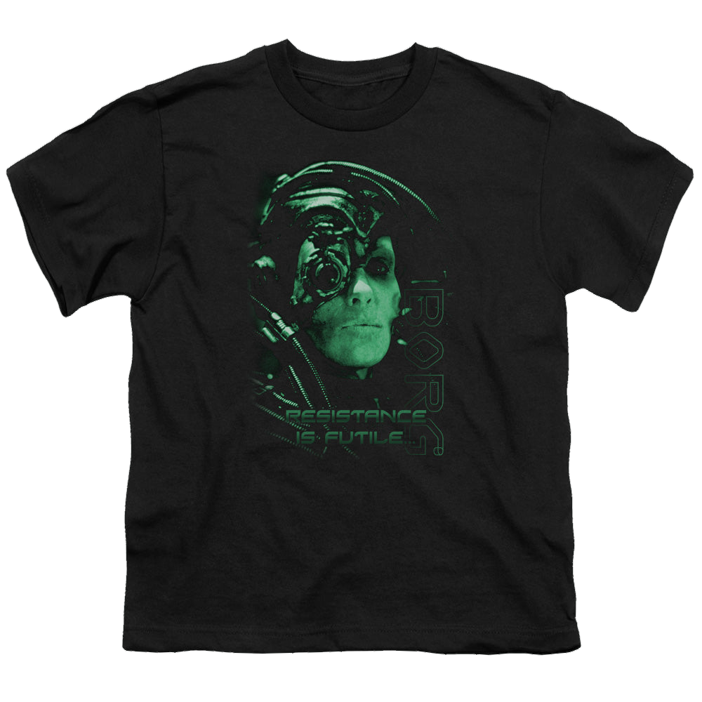 Star Trek The Next Generation Resistance Is Futile - Youth T-Shirt Youth T-Shirt (Ages 8-12) Star Trek   