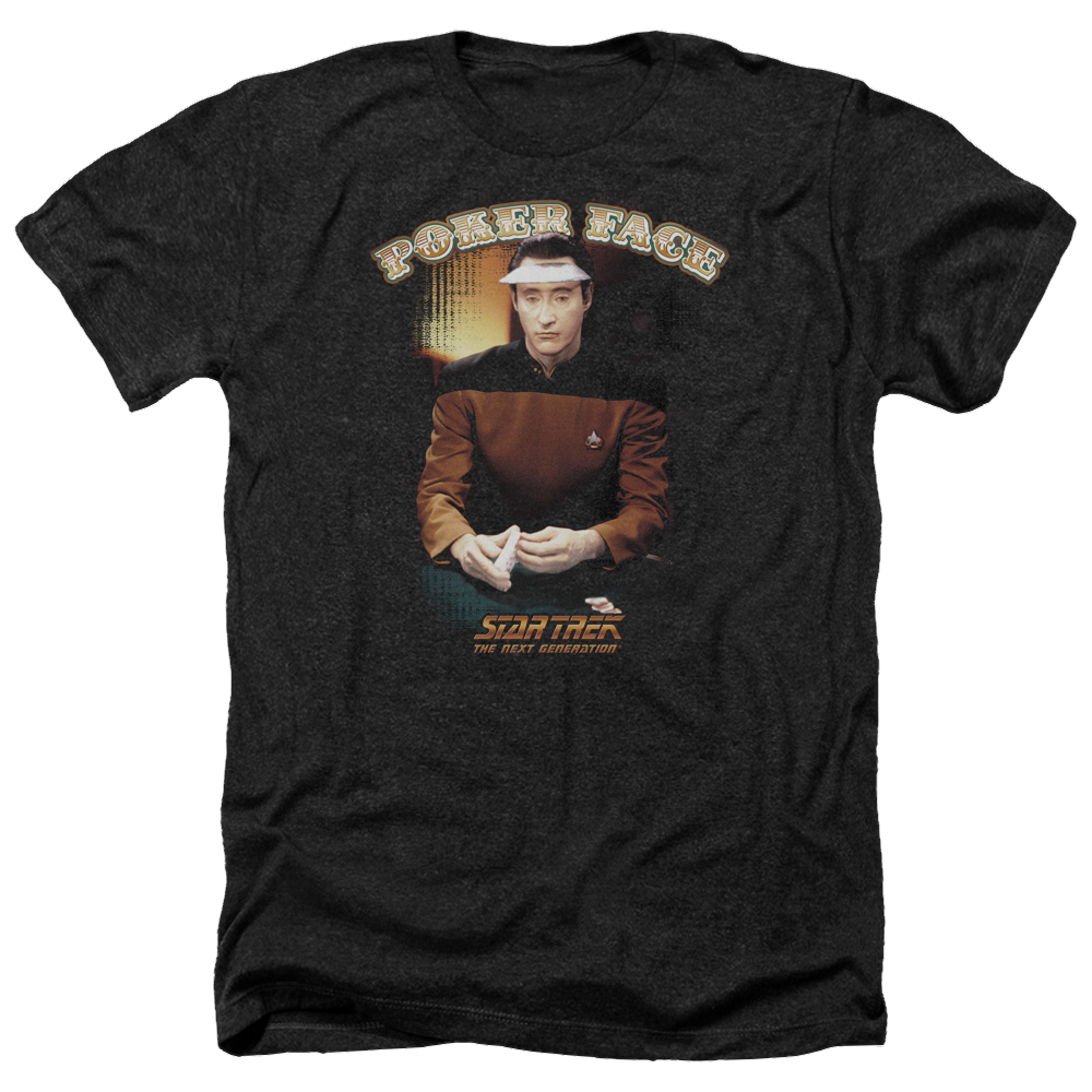 Star Trek Poker Face Men's Heather T-Shirt Men's Heather T-Shirt Star Trek   