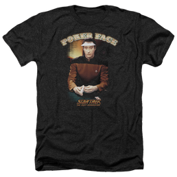 Star Trek Poker Face Men's Heather T-Shirt Men's Heather T-Shirt Star Trek   