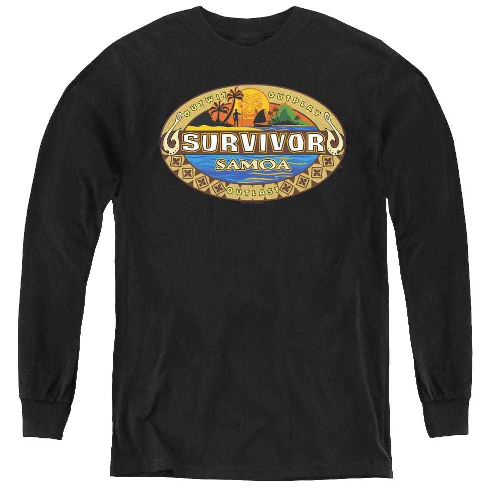 Survivor Samoa Logo - Youth Long Sleeve T-Shirt Youth Long Sleeve T-Shirt Survivor   