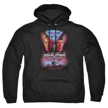 Black pullover hoodie with Star Trek The Final Frontier(movie) graphic