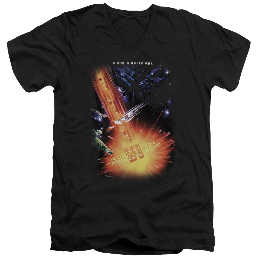 Star Trek Undiscovered Cntry(movie) Men's V-Neck T-Shirt Men's V-Neck T-Shirt Star Trek   