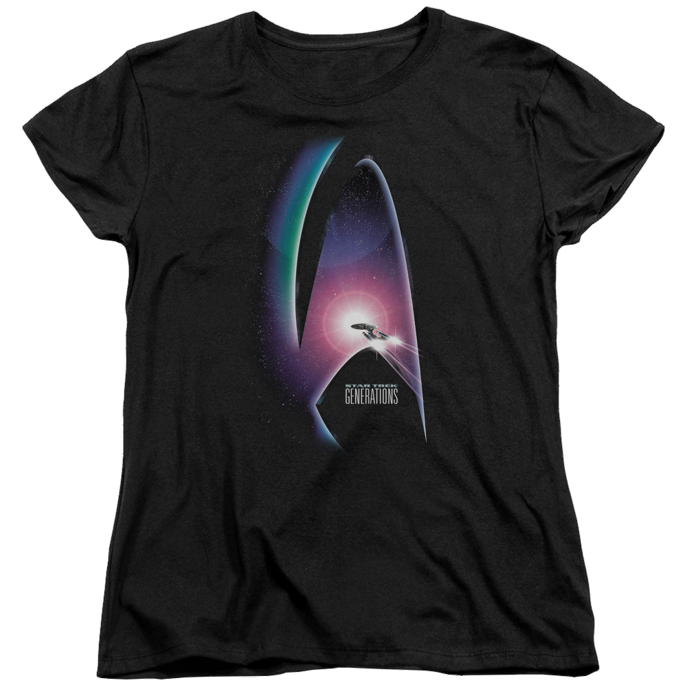Star Trek Movies Generations(Movie) - Women's T-Shirt Women's T-Shirt Star Trek   