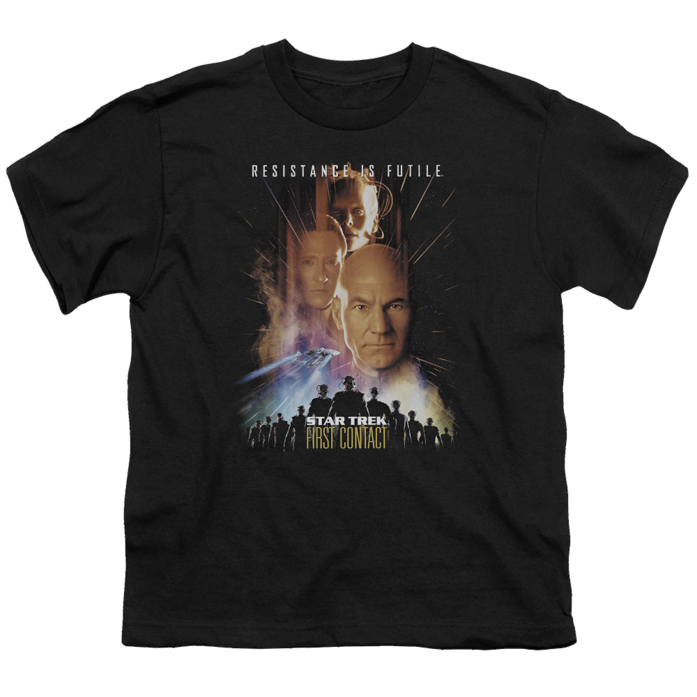 Star Trek Movies First Contact(Movie) - Youth T-Shirt Youth T-Shirt (Ages 8-12) Star Trek   