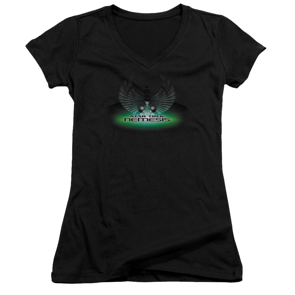 Star Trek Nemesis(movie) Juniors V-Neck T-Shirt Juniors V-Neck T-Shirt Star Trek   