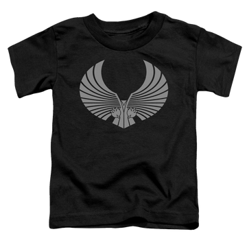 Black toddler t-shirt with Star Trek Romulan Logo graphic