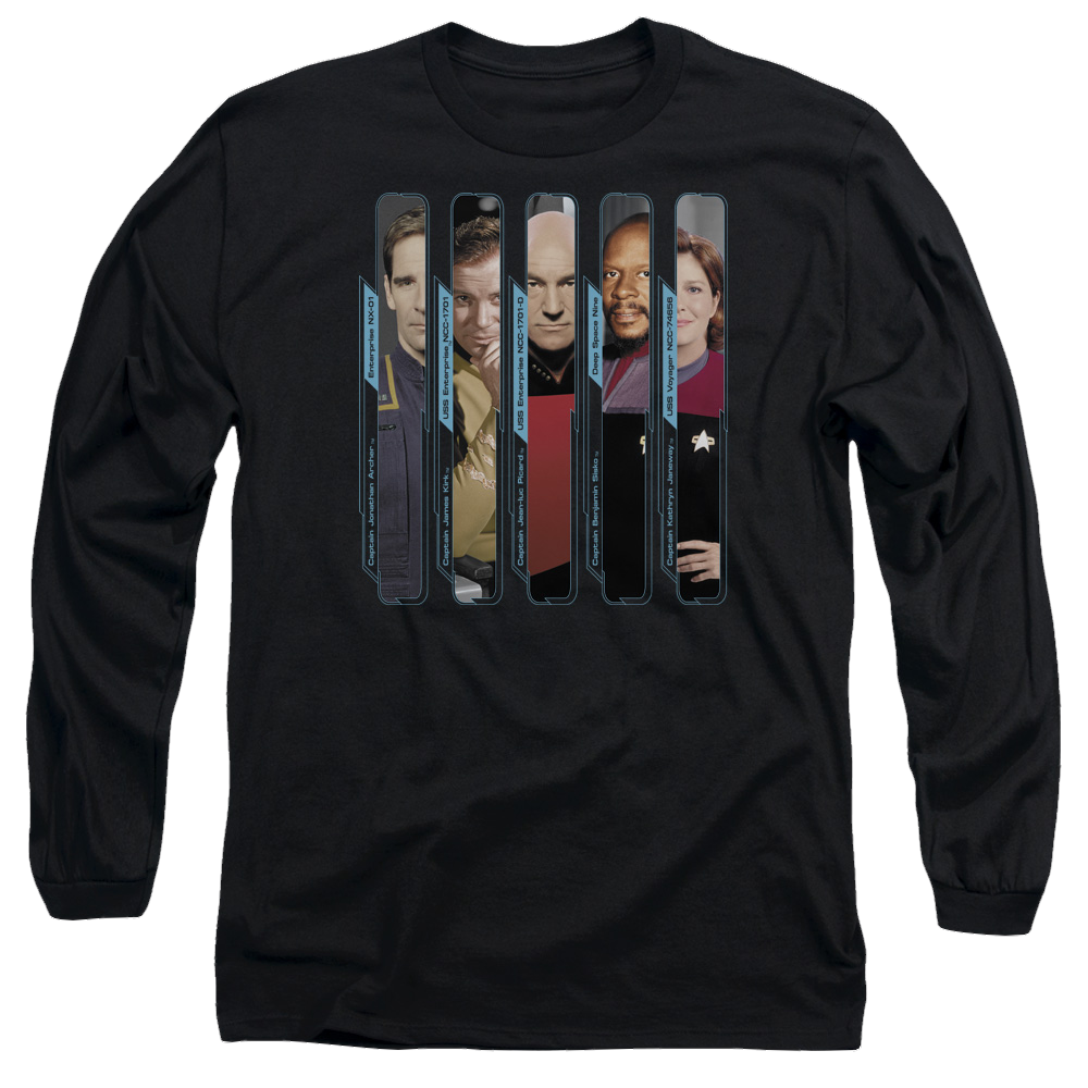 Star Trek The Captains Men's Long Sleeve T-Shirt Men's Long Sleeve T-Shirt Star Trek   
