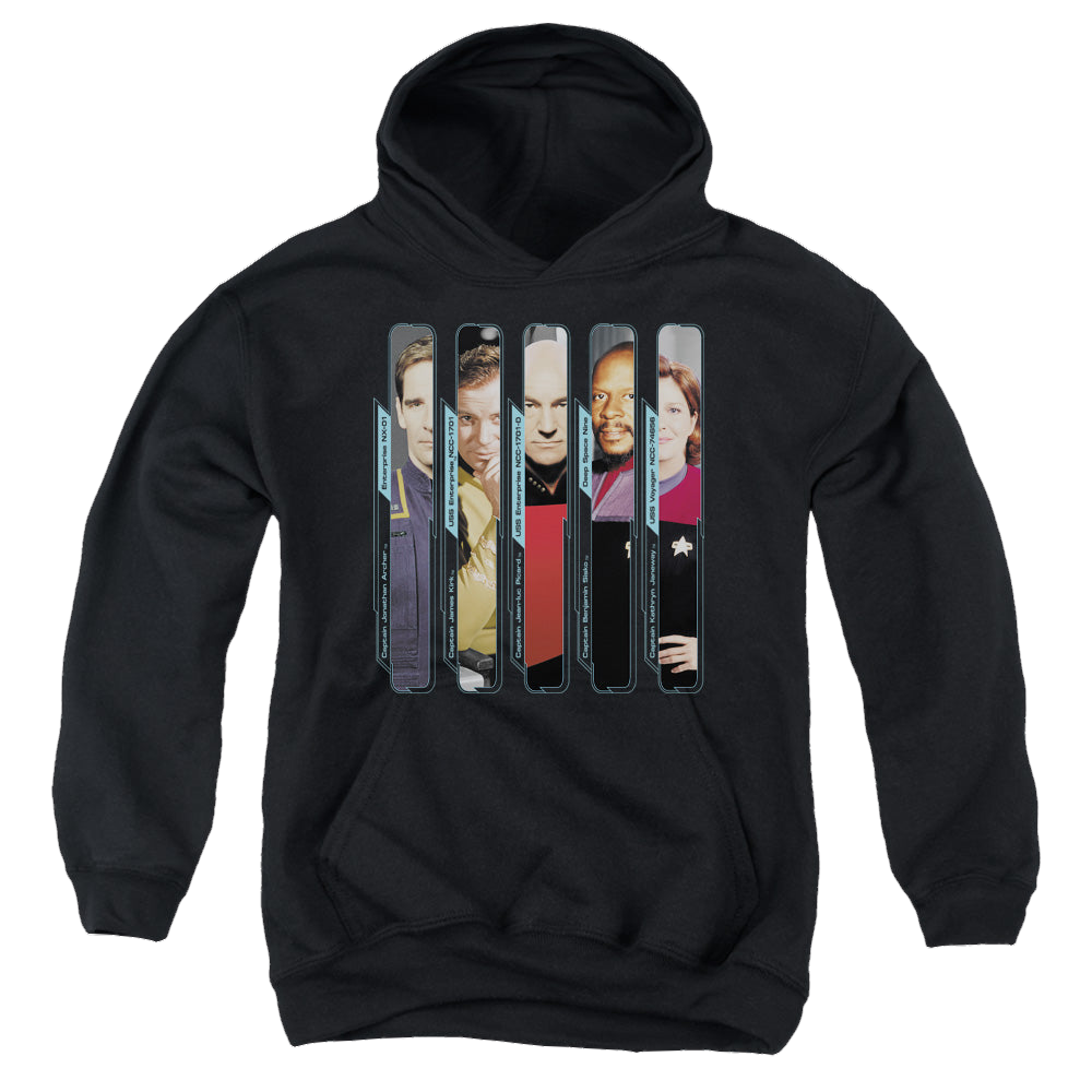 Star Trek The Original Series The Captains - Youth Hoodie Youth Hoodie (Ages 8-12) Star Trek   