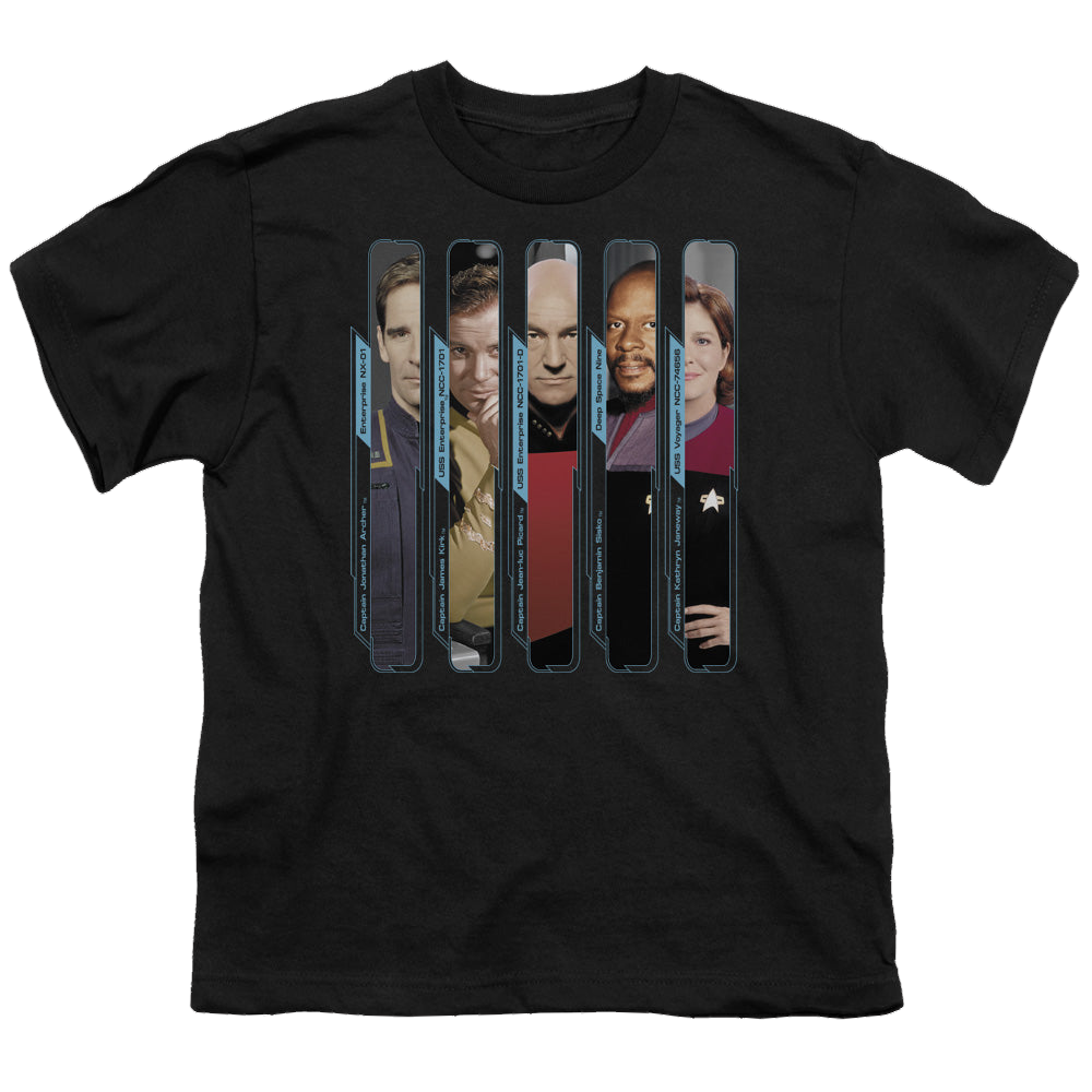 Star Trek The Original Series The Captains - Youth T-Shirt Youth T-Shirt (Ages 8-12) Star Trek   