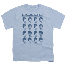 Star Trek The Original Series Many Moods Of Spock - Youth T-Shirt Youth T-Shirt (Ages 8-12) Star Trek   