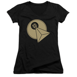 Star Trek The Next Generation Vulcan Logo - Juniors V-Neck T-Shirt Juniors V-Neck T-Shirt Star Trek   